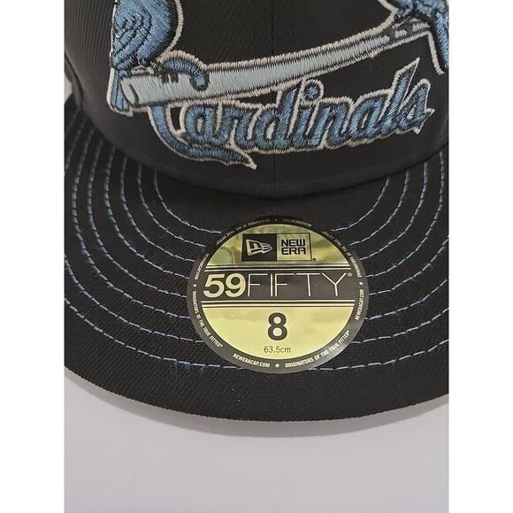 ST LOUIS CARDINALS 40TH YEARS PATCH HAT NEW ERA 59FIFTY BEER PACK Size 8 - Picture 2 of 11